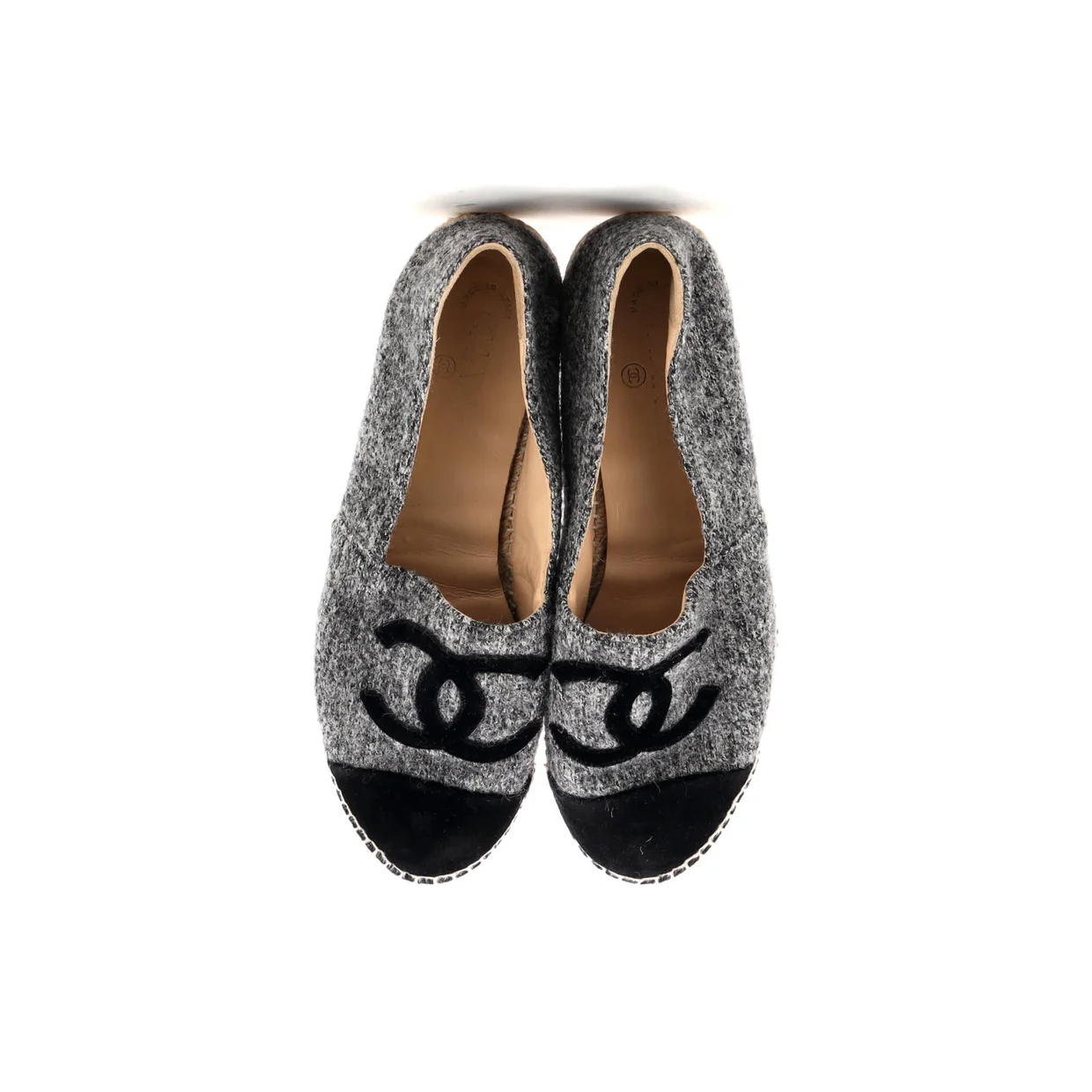 Women's CC Cap Toe Espadrilles Wool - Deep Luxury