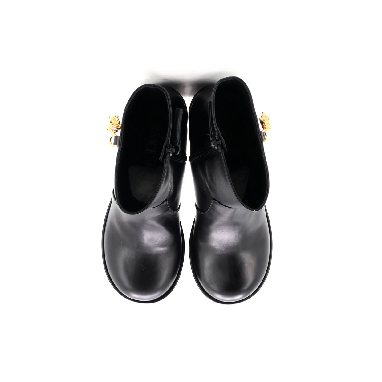 Women's Medusa Platform Boots Leather - Deep Luxury