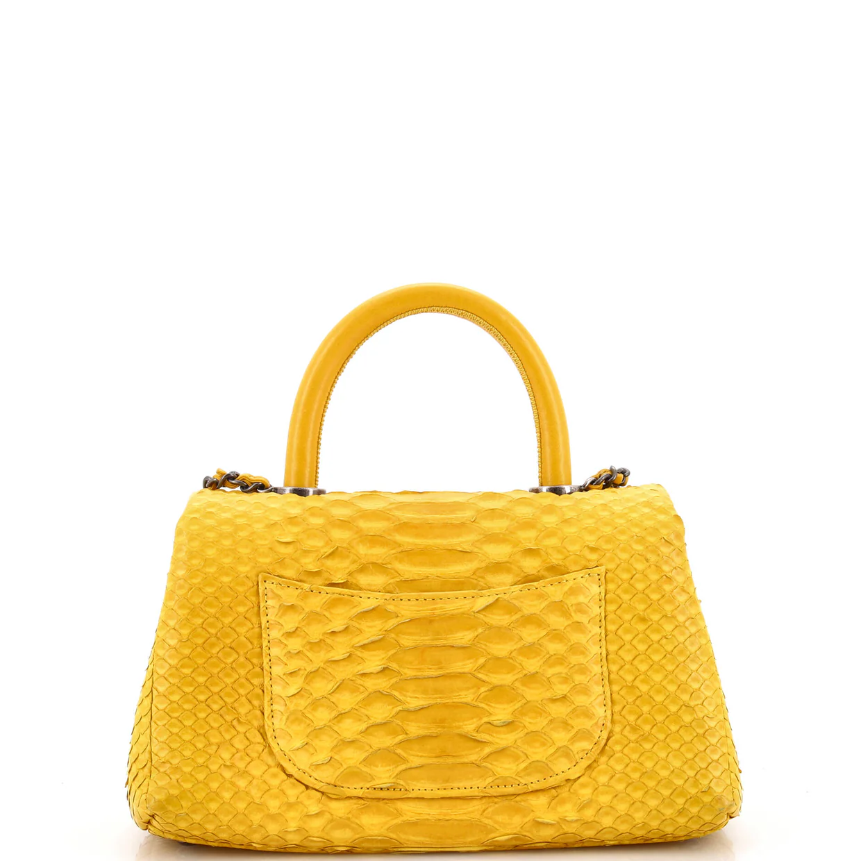 Coco Top Handle Bag Python Mini - Deep Luxury