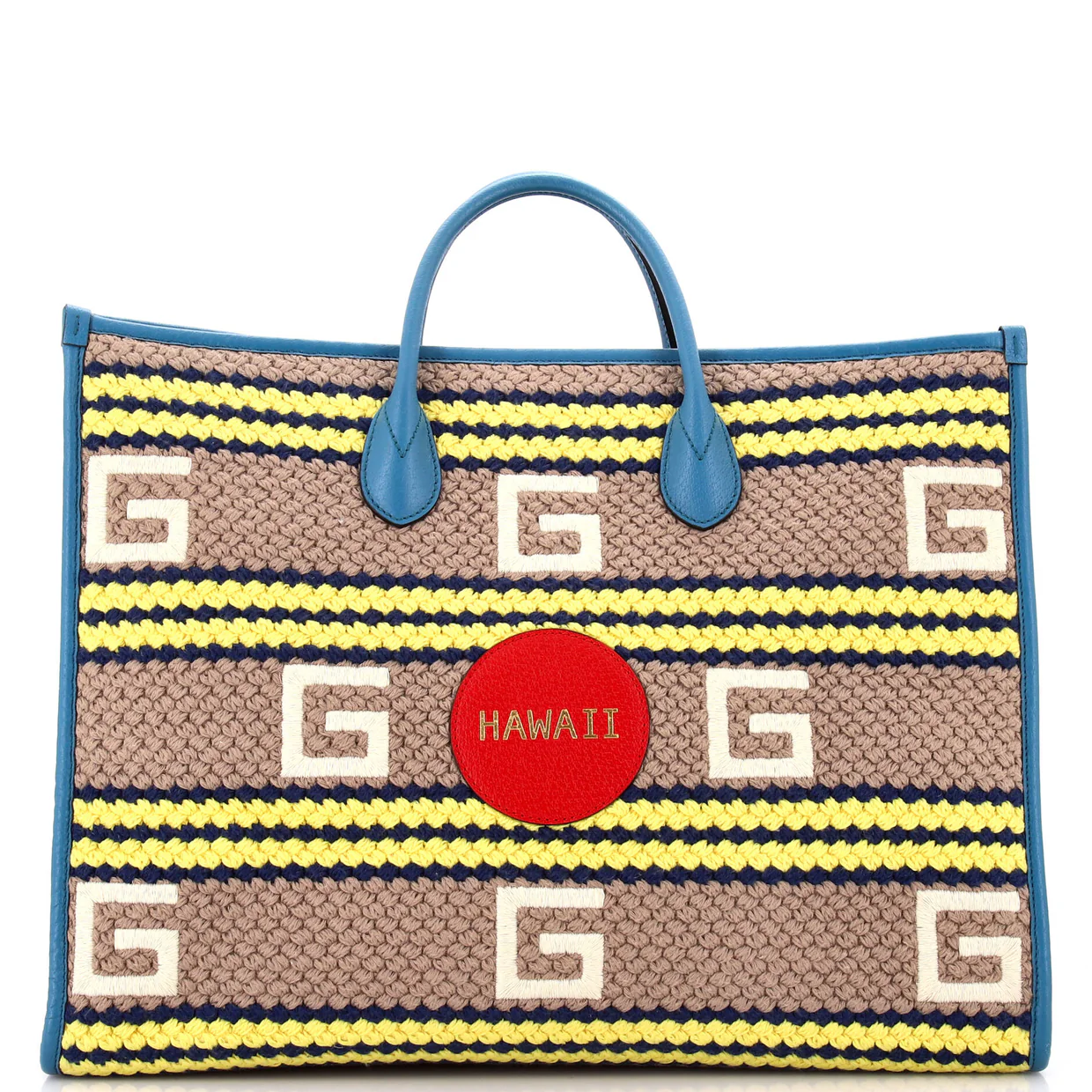 Getaways Convertible Open Tote Embroidered Woven Fabric Large - Deep Luxury