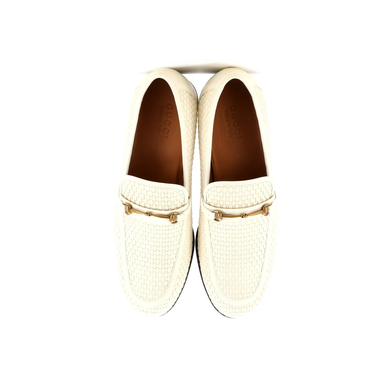 Men's Horsebit Loafers Woven Leather - Deep Luxury