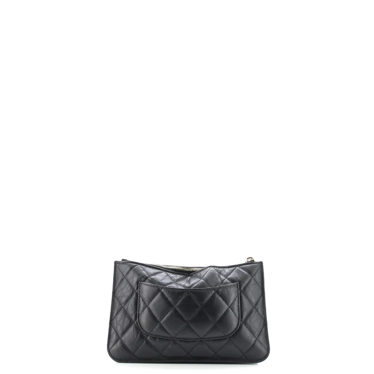 Front Pocket Reissue 2.55 Wallet on Chain Quilted Aged Calfskin - Deep Luxury