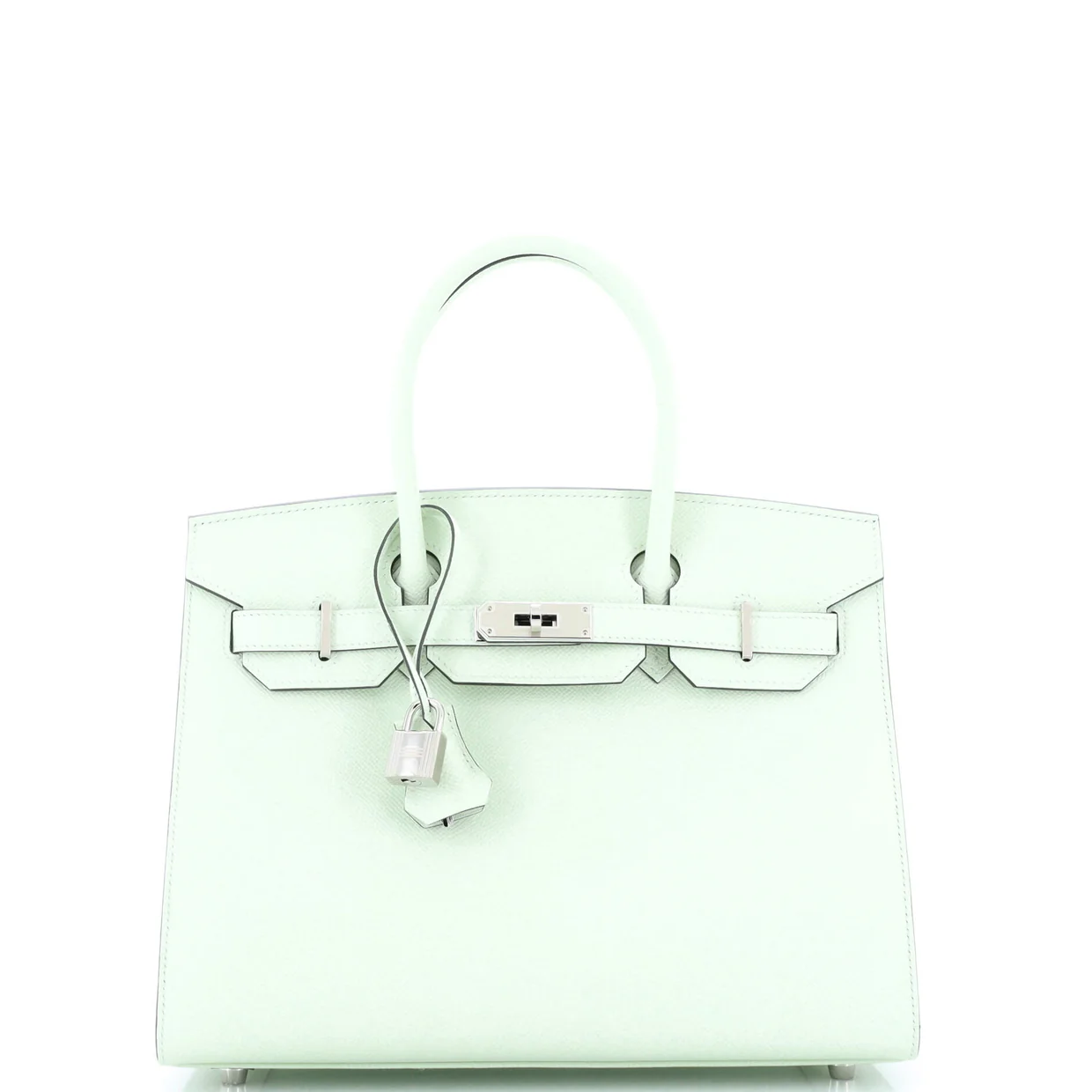 Birkin Sellier Bag Vert Fizz Epsom with Palladium Hardware 30 - Deep Luxury