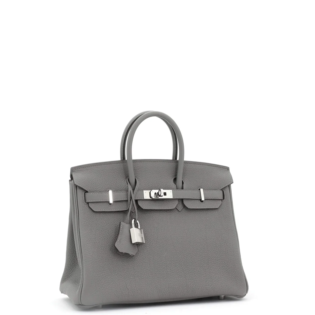 Birkin Handbag Grey Togo with Palladium Hardware 25 - Deep Luxury