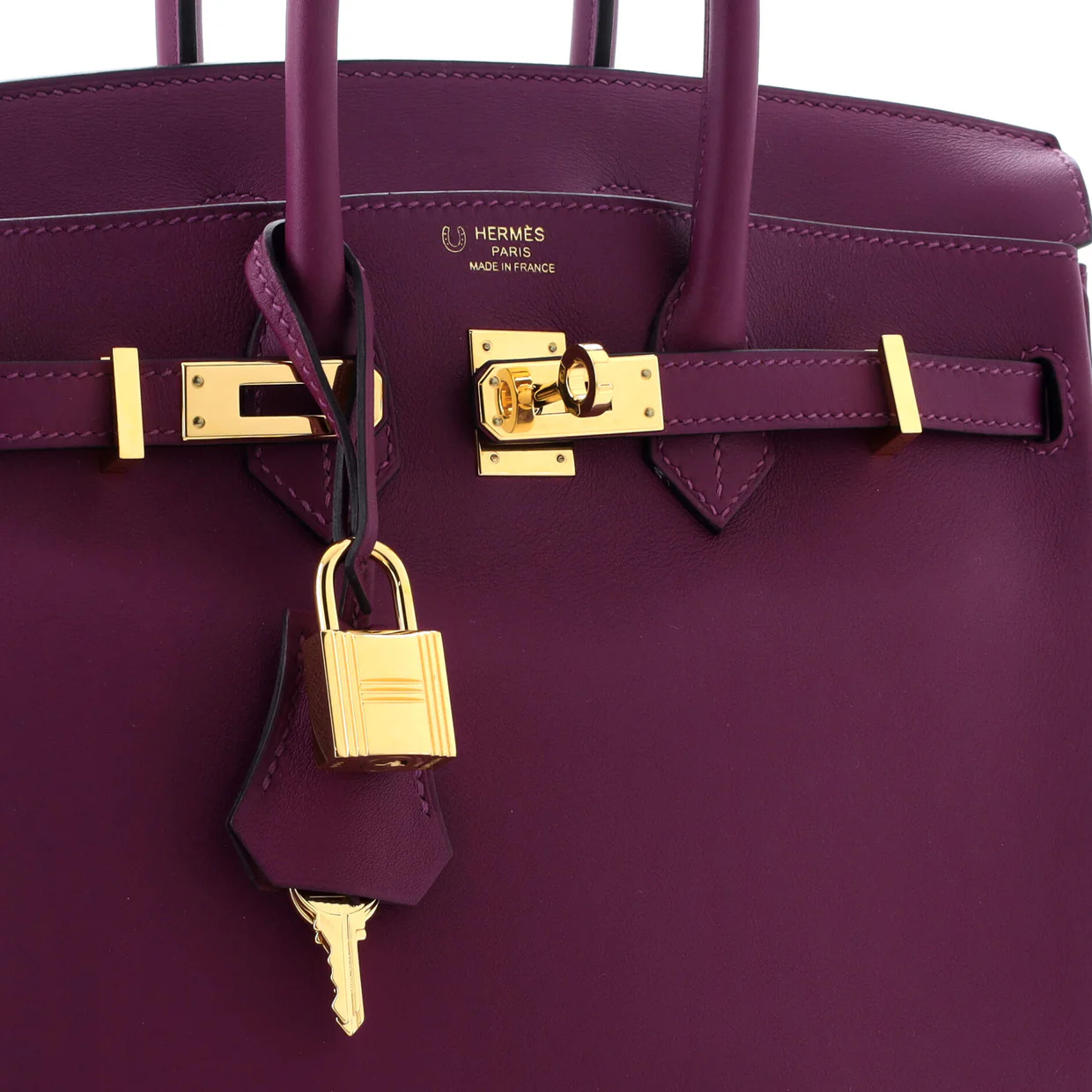Birkin Handbag Anemone Swift with Gold Hardware 25 - Deep Luxury