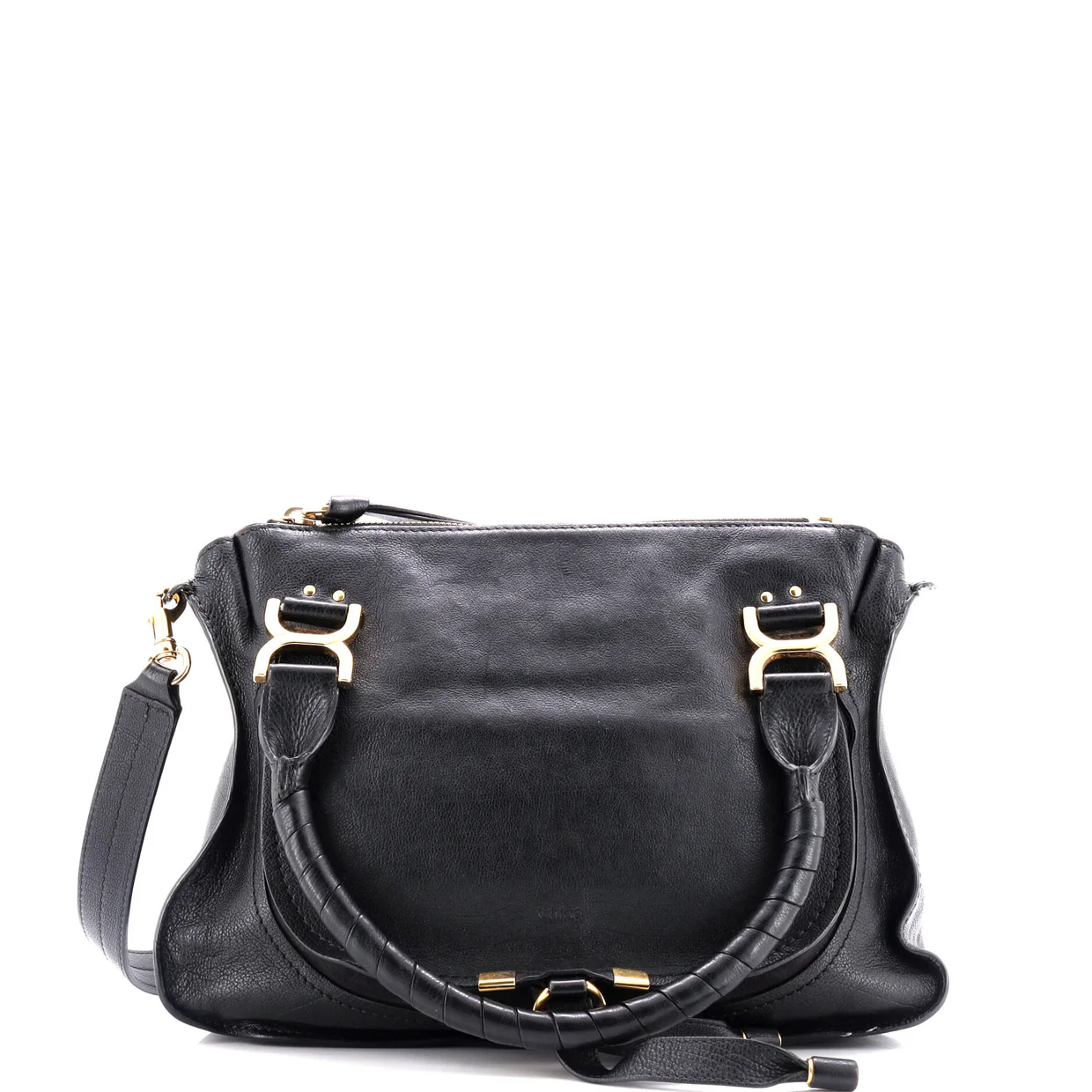 Marcie Satchel Leather Medium - Deep Luxury