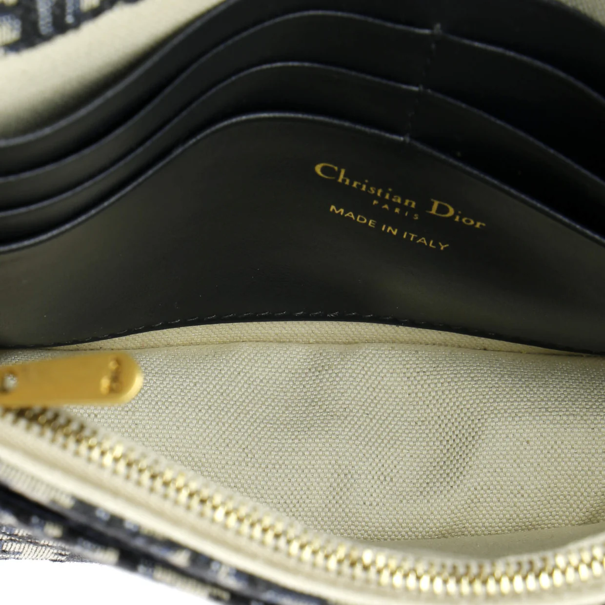 Saddle Chain Clutch Oblique Canvas - Deep Luxury