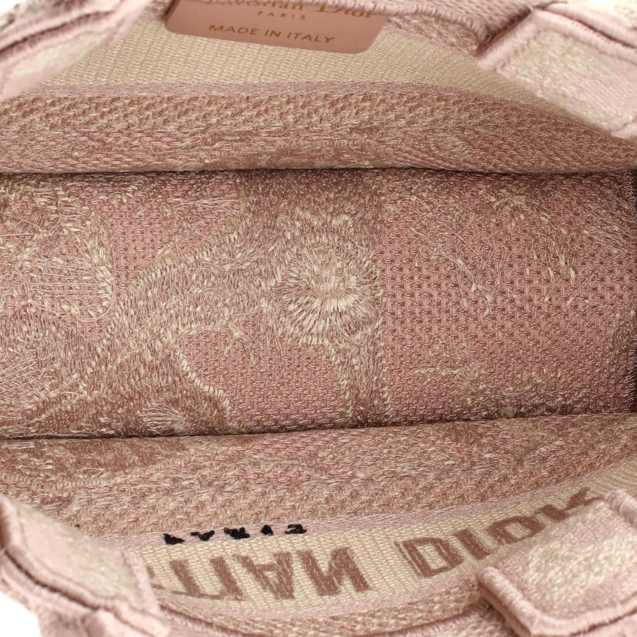 Book Tote with Strap Embroidered Canvas Mini - Deep Luxury