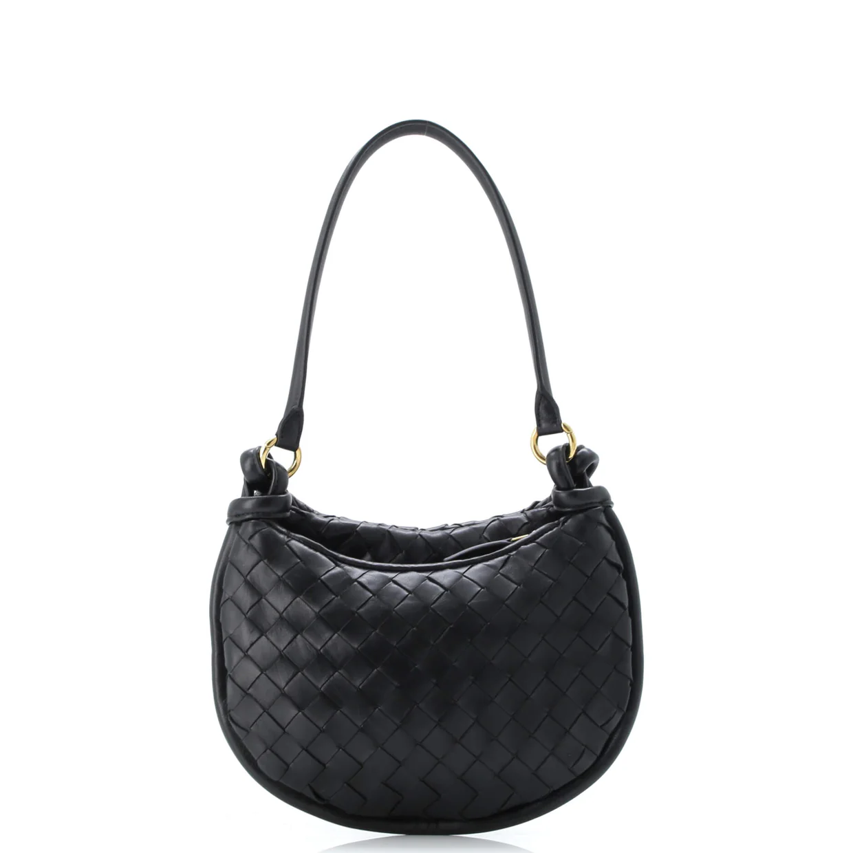 Gemelli Shoulder Bag Intrecciato Leather Small - Deep Luxury