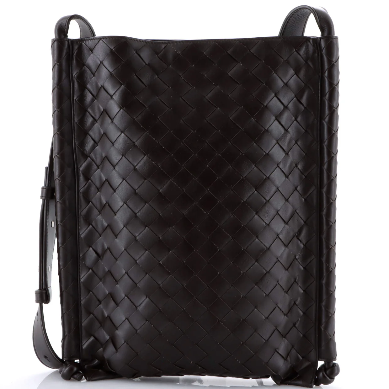 Flat Loop Bag Intrecciato Nappa Large - Deep Luxury