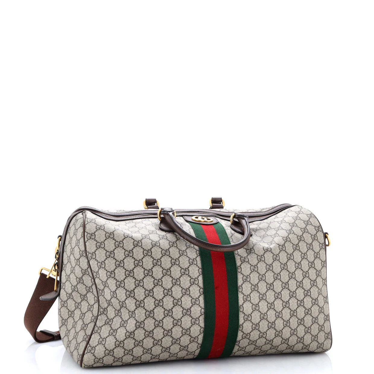 Ophidia Carry On Duffle Bag GG Coated Canvas Medium - Deep Luxury