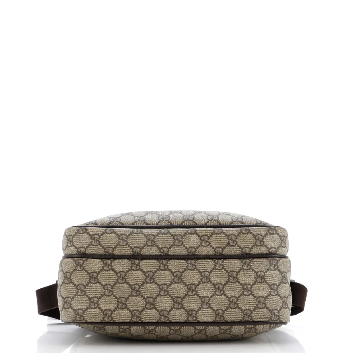 Front Zip Camera Bag GG Coated Canvas with Leather Medium - Deep Luxury