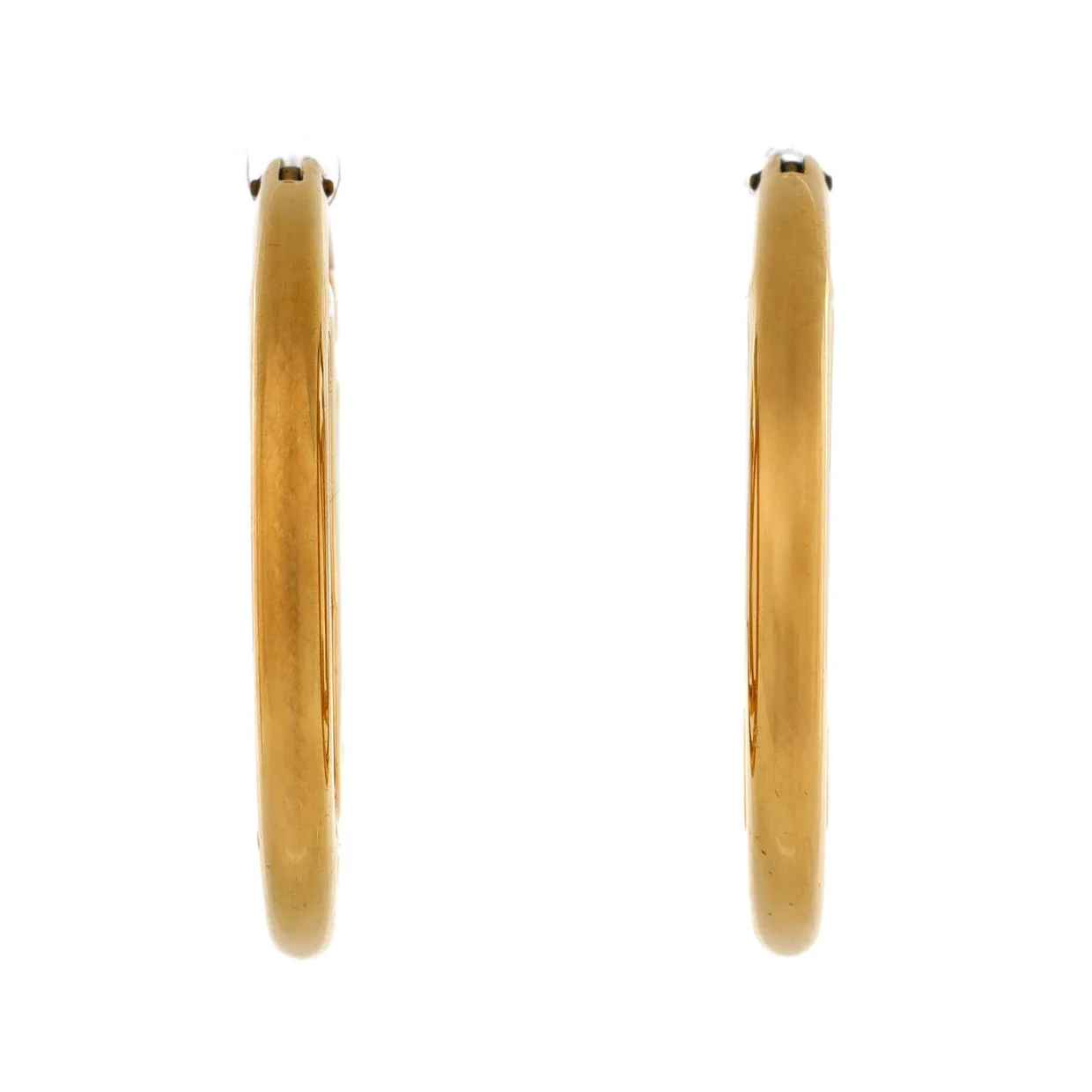 Louise Hoop Earrings Metal GM - Deep Luxury