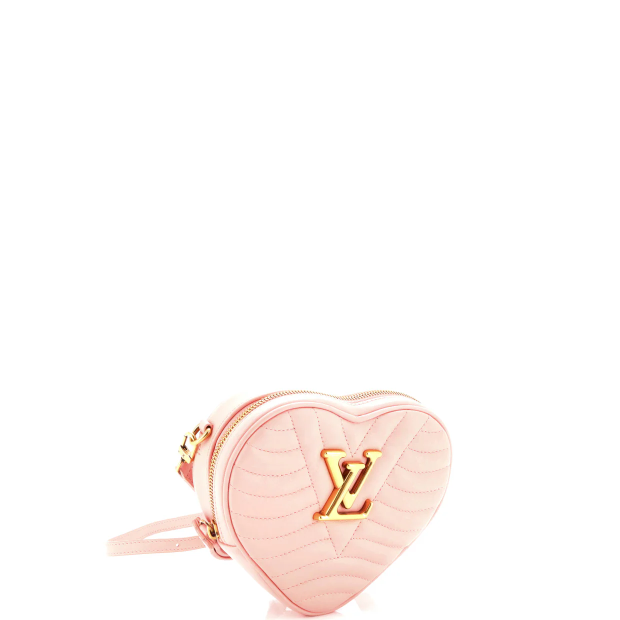 New Wave Heart Crossbody Bag Quilted Leather - Deep Luxury