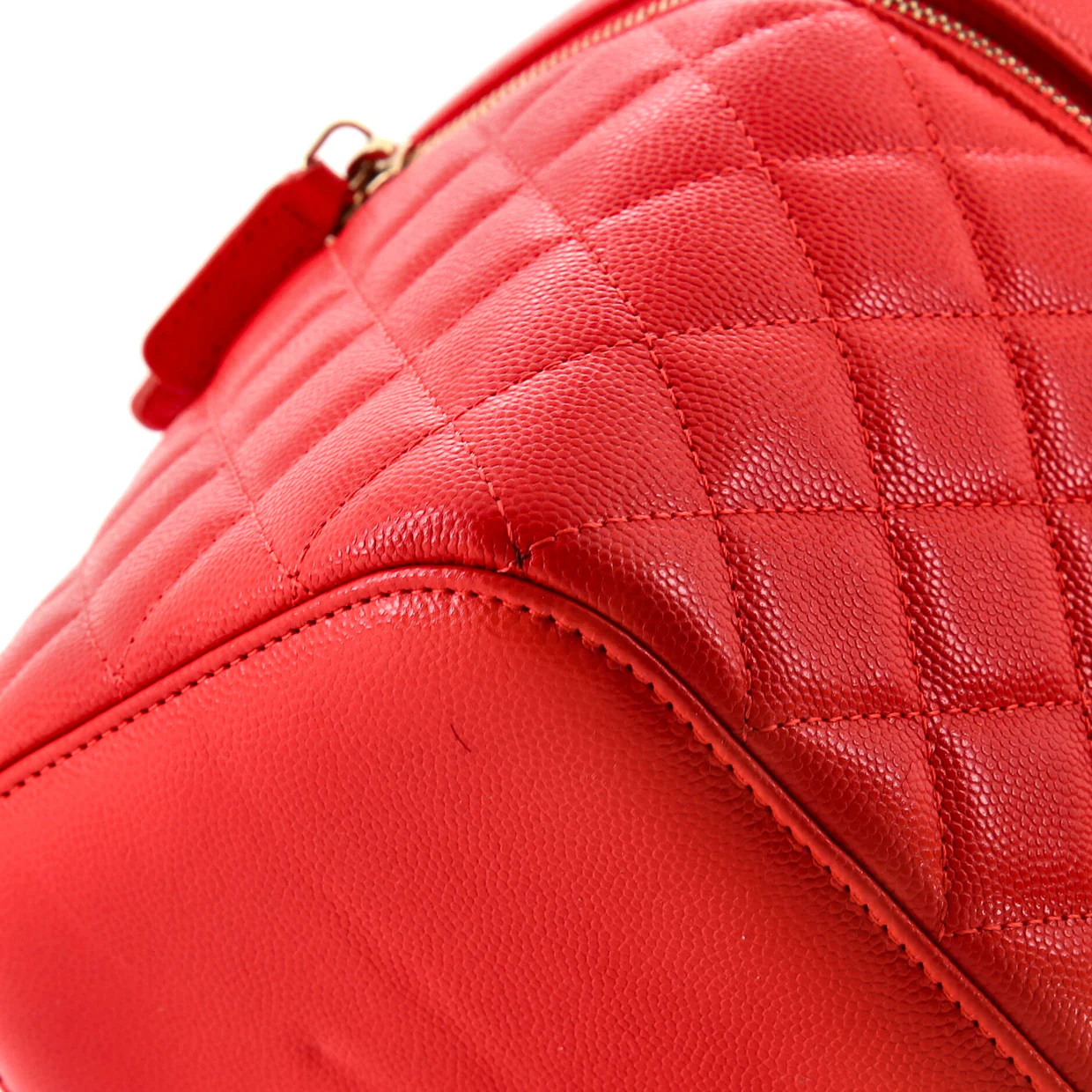 Classic Vanity Case Quilted Caviar Medium - Deep Luxury