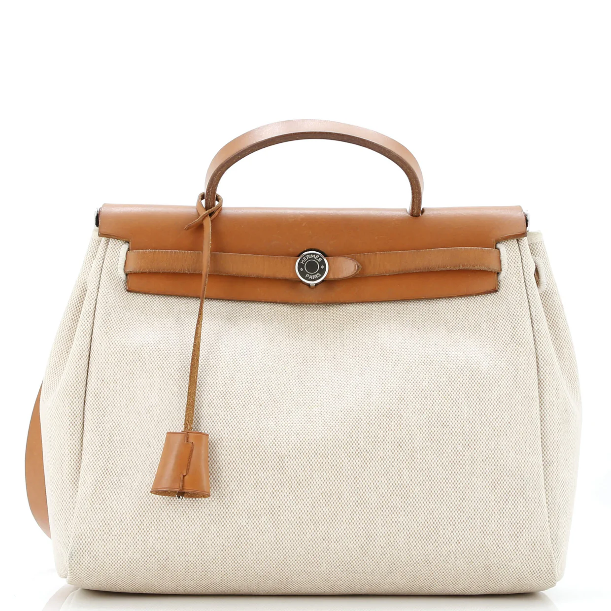 Herbag Toile and Leather PM - Deep Luxury