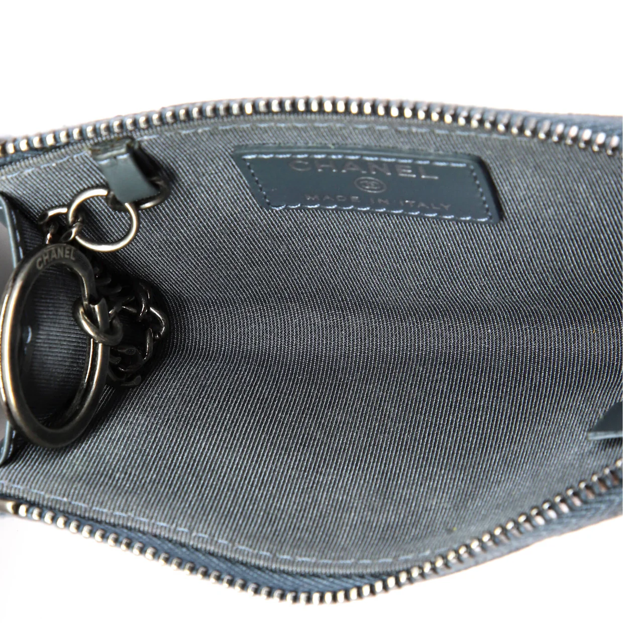 Key Pouch Quilted Caviar - Deep Luxury