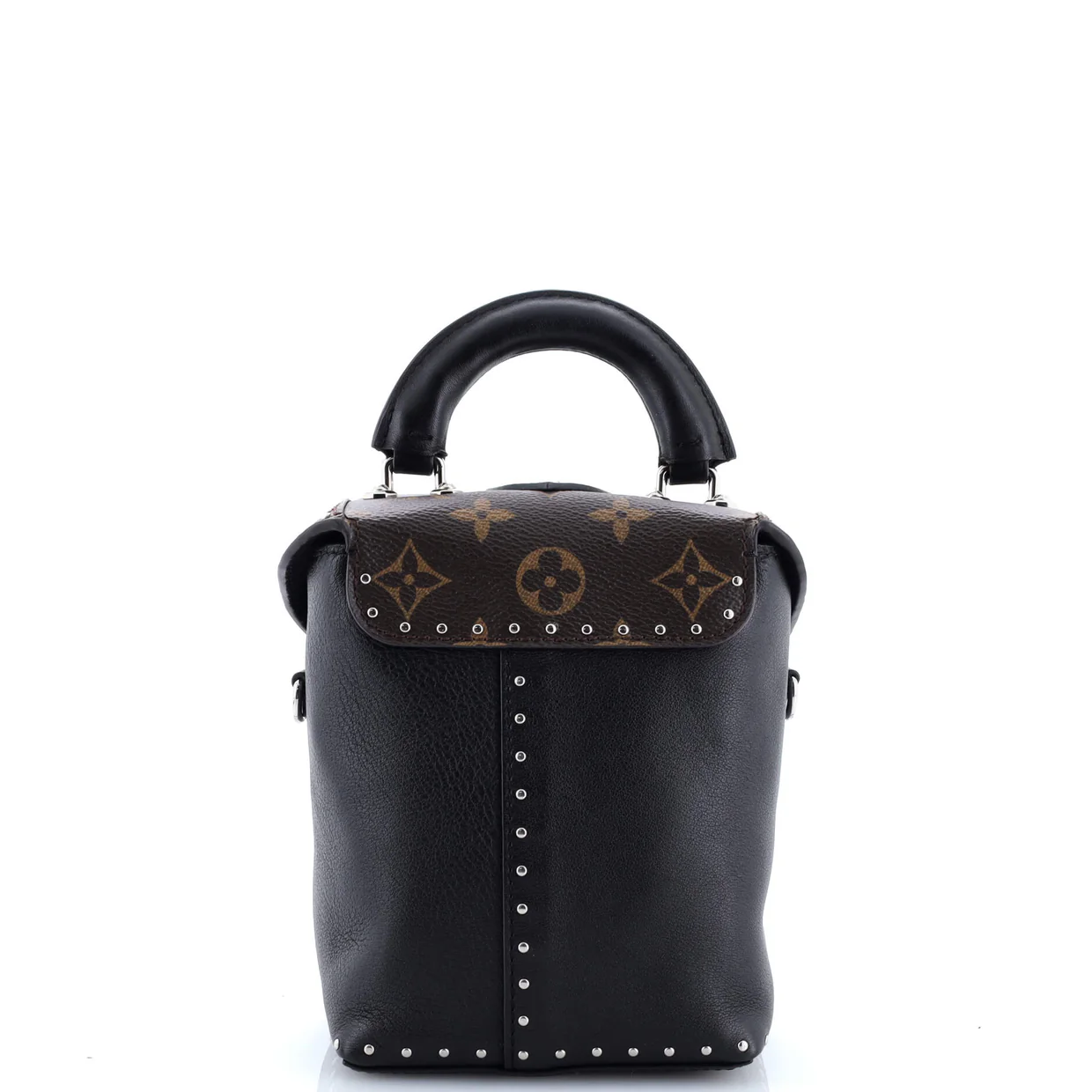 Camera Box Handbag Studded Monogram Canvas and Leather - Deep Luxury