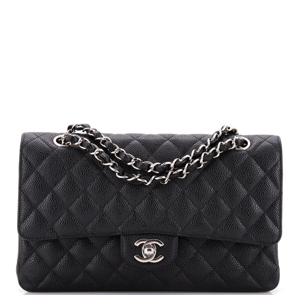Classic Double Flap Bag Quilted Caviar Medium - Deep Luxury