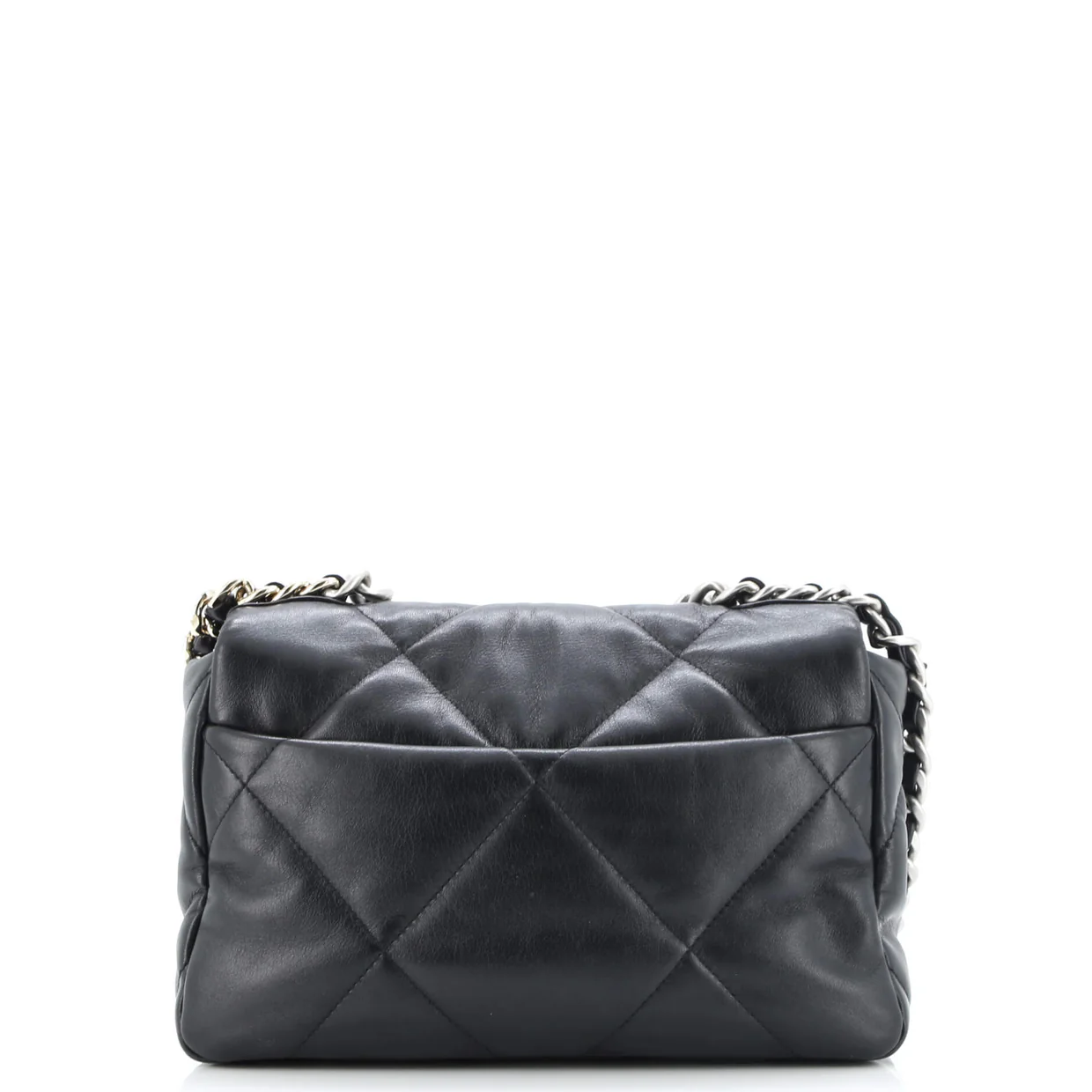 19 Flap Bag Quilted Leather Medium - Deep Luxury