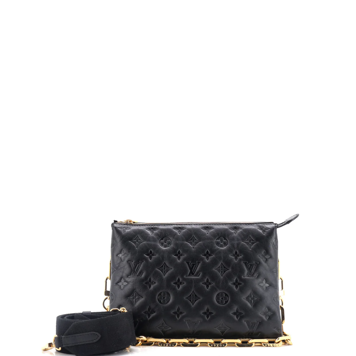 Coussin Bag Monogram Embossed Lambskin PM - Deep Luxury