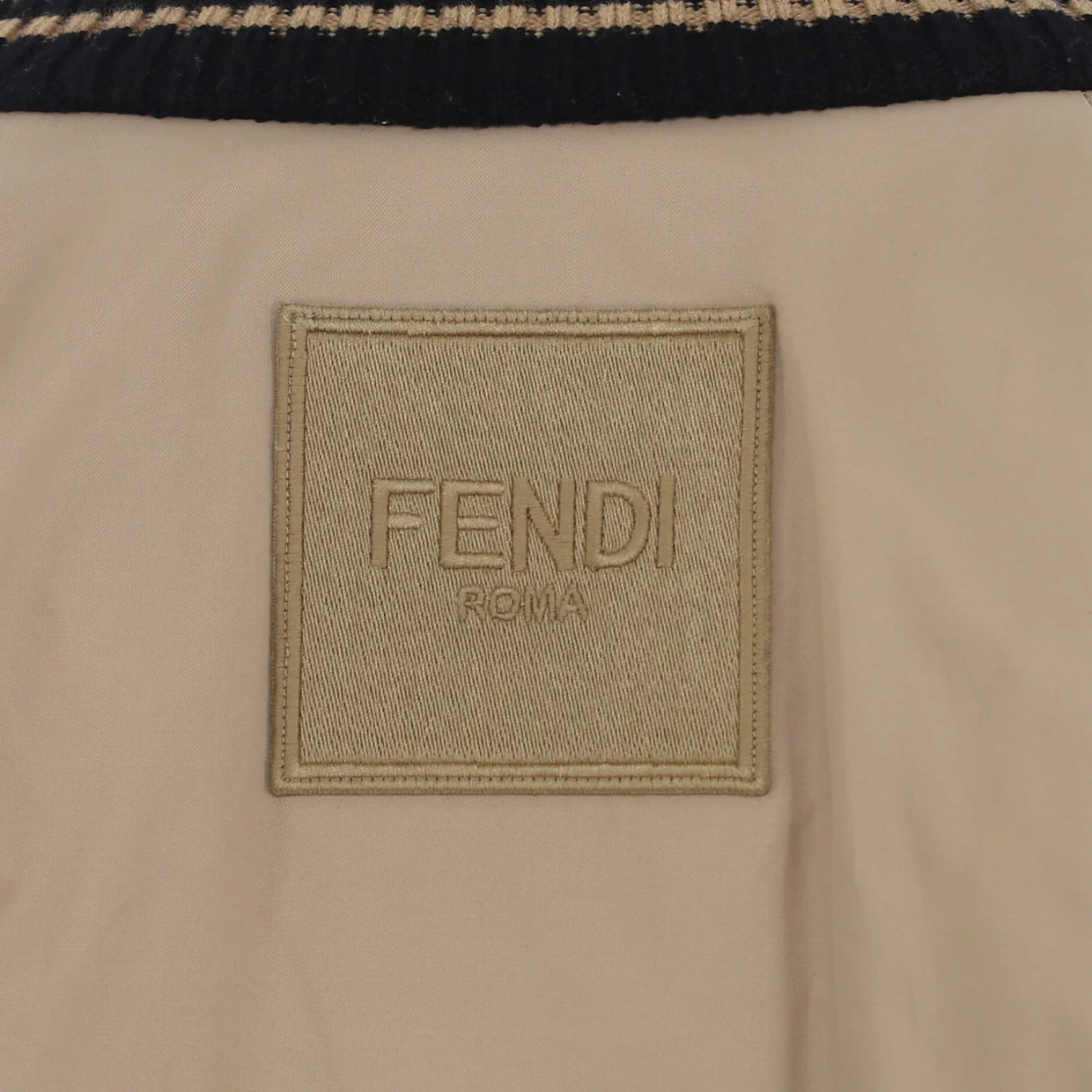 Men's Reversible Bomber Jacket Zucca Wool and Cotton and Nylon Blend - Deep Luxury