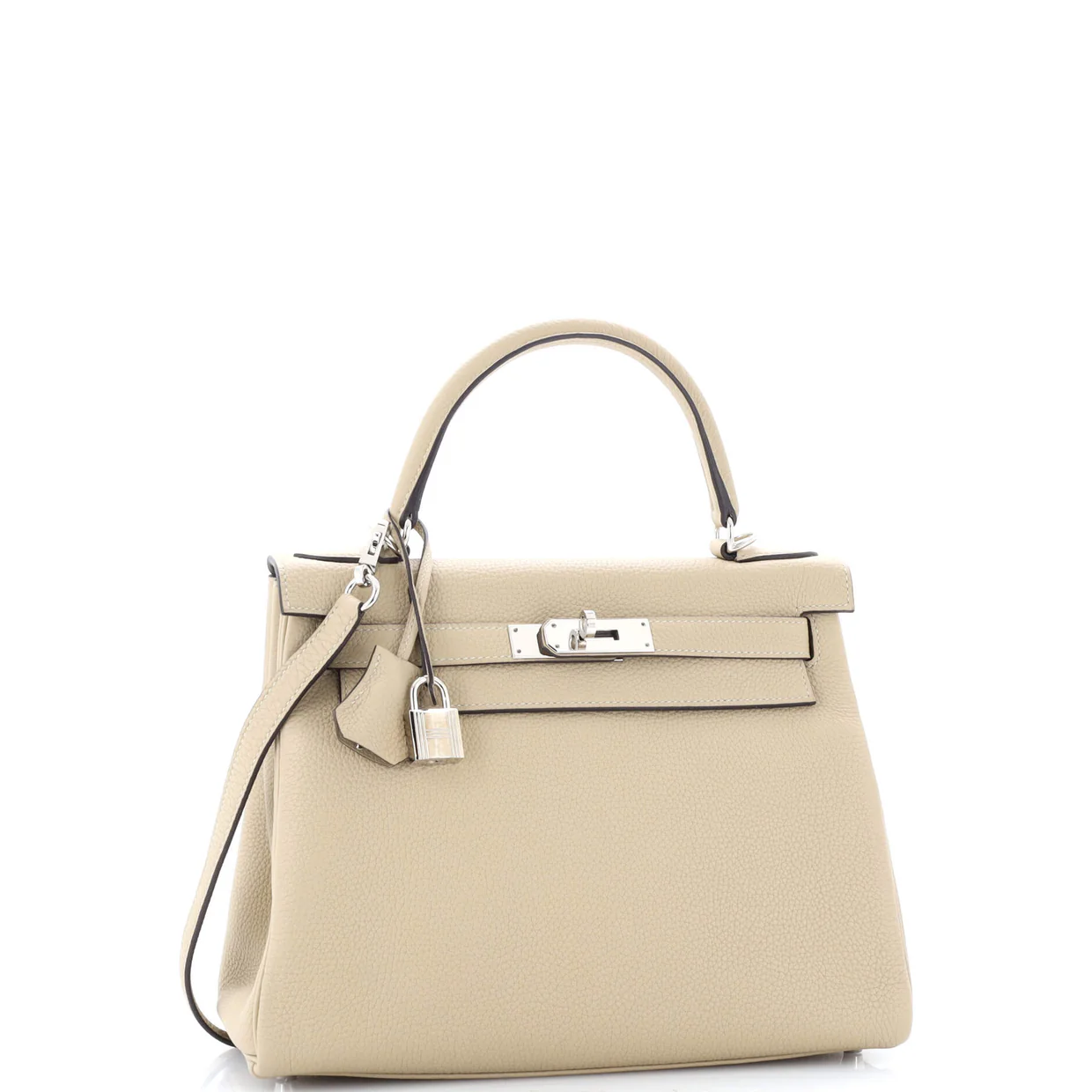 Kelly Handbag Light Togo with Palladium Hardware 28 - Deep Luxury