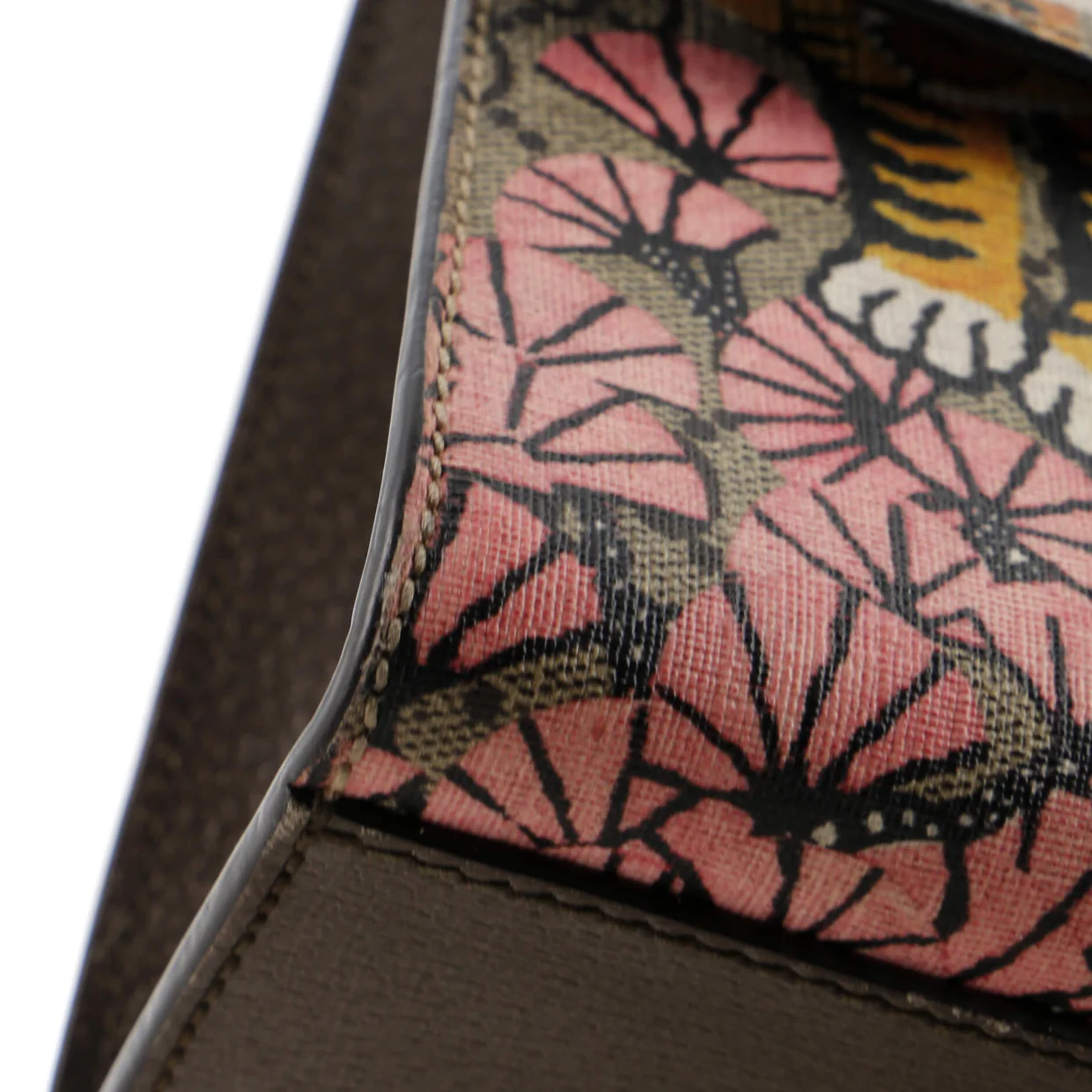 Padlock Shoulder Bag Bengal Print GG Coated Canvas Medium - Deep Luxury