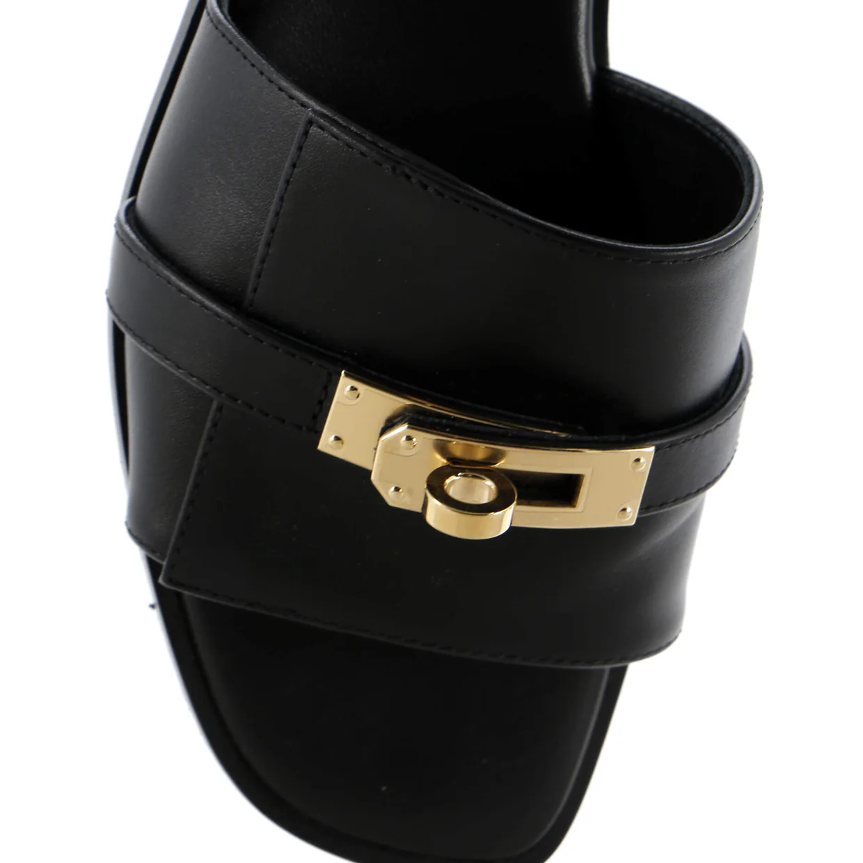 Women's Gabriel Slide Sandals Leather - Deep Luxury