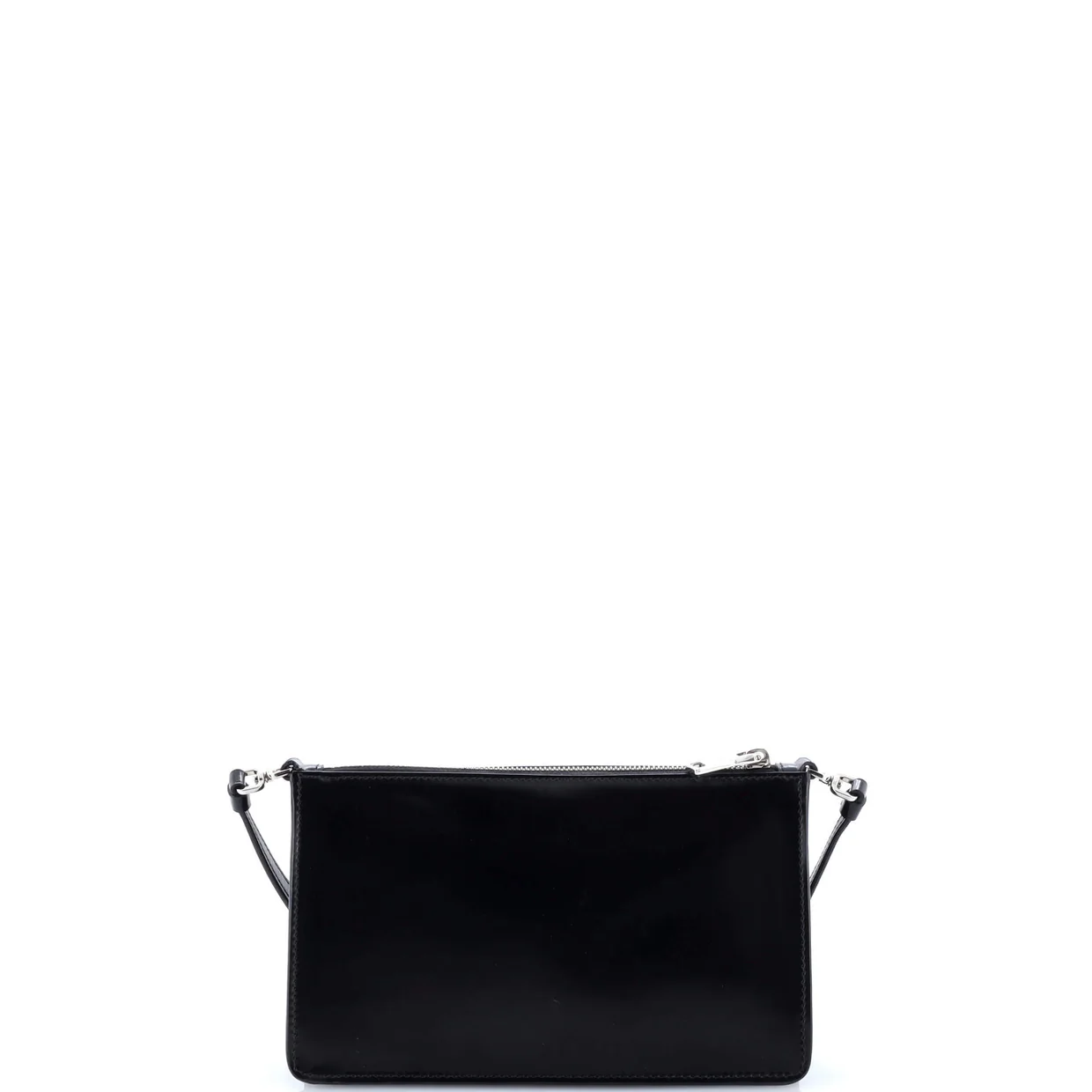 Zip Shoulder Bag Spazzolato Leather Mini - Deep Luxury