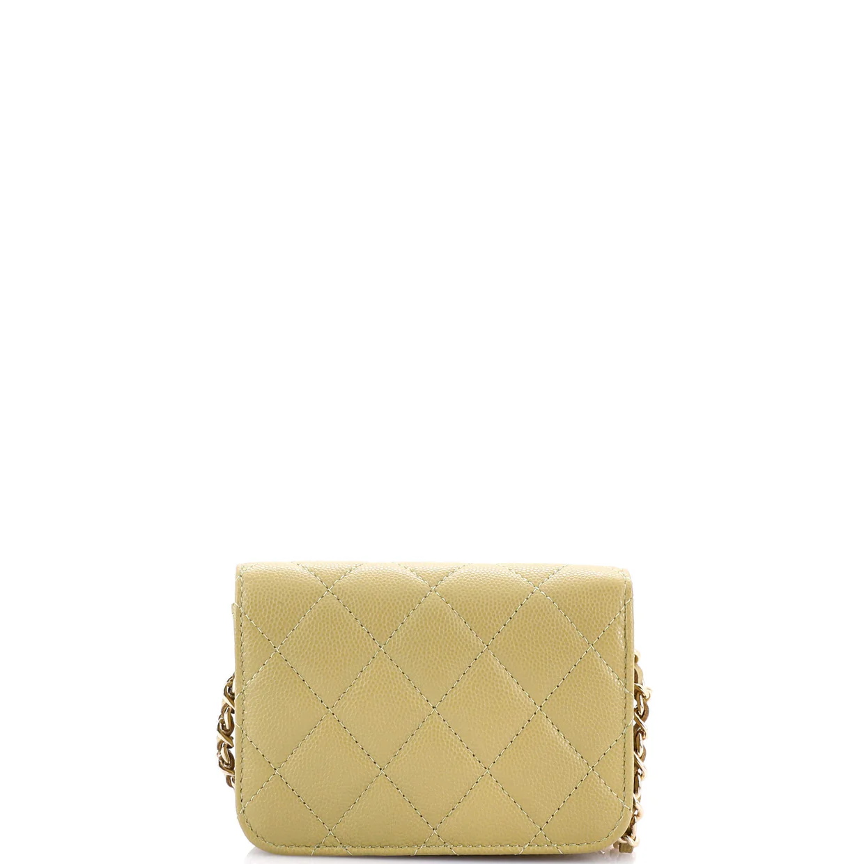 Classic Flap Clutch with Chain Quilted Caviar Small - Deep Luxury