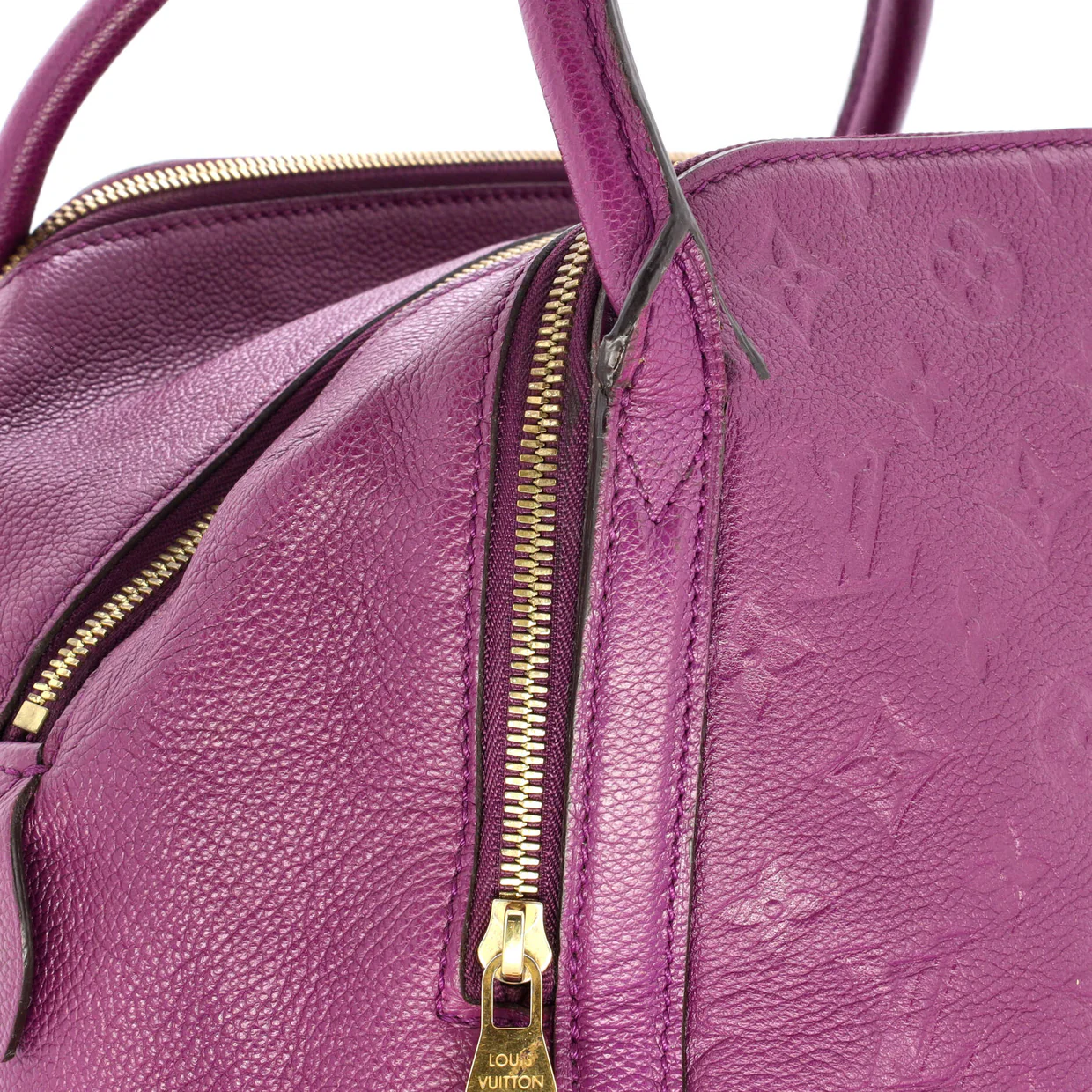 Marais Handbag Monogram Empreinte Leather MM - Deep Luxury