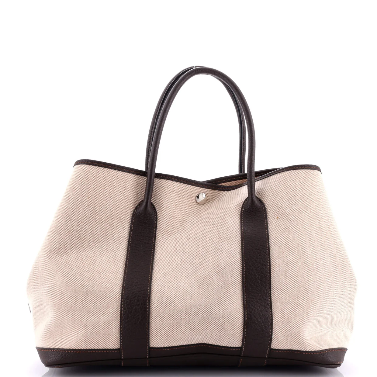 Garden Party Tote Toile and Leather 36 - Deep Luxury