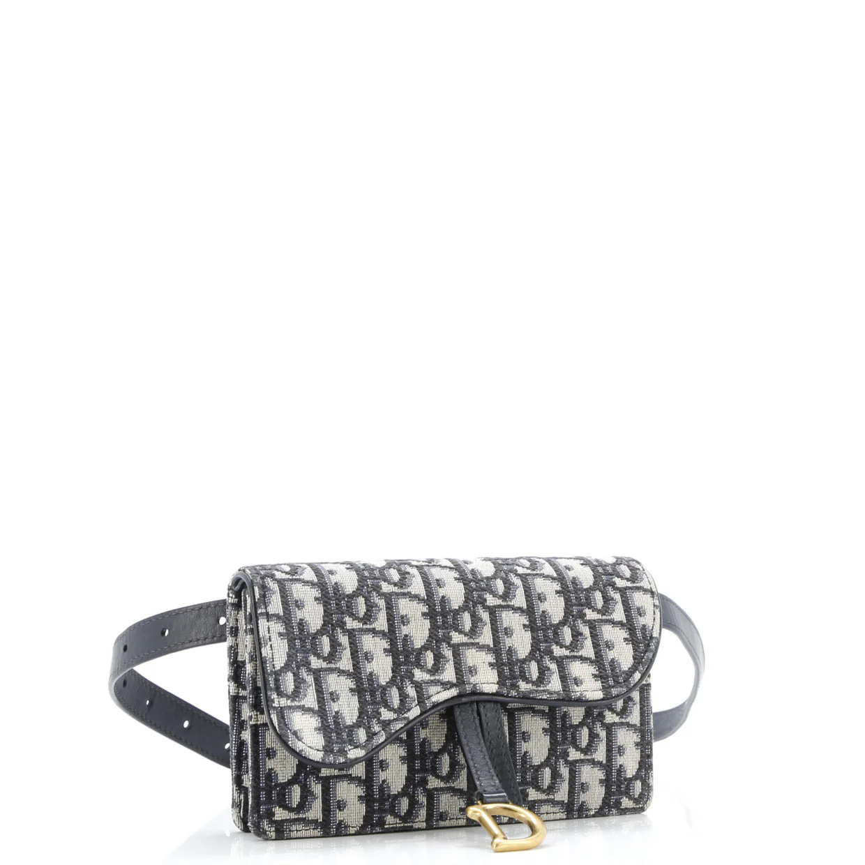 Saddle Rectangular Belt Bag Oblique Canvas - Deep Luxury