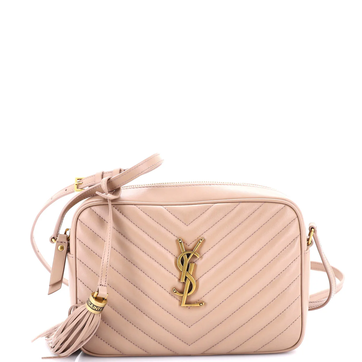 Lou Camera Bag Matelasse Chevron Leather Small - Deep Luxury