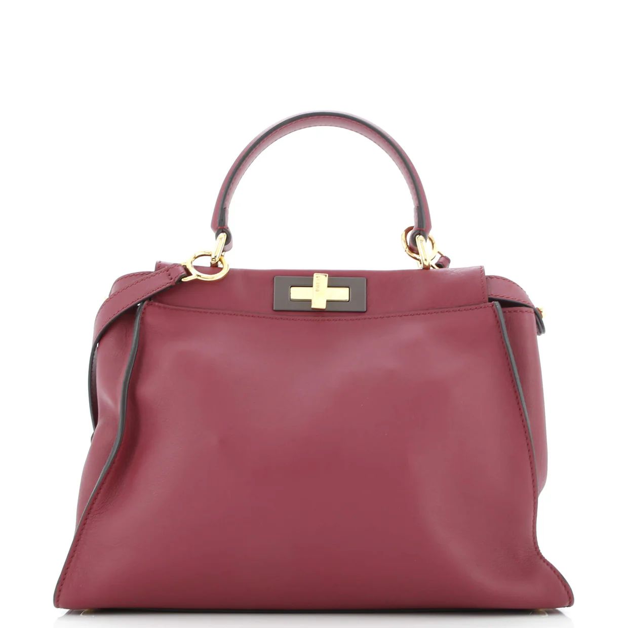 Peekaboo Bag Rigid Leather Regular - Deep Luxury
