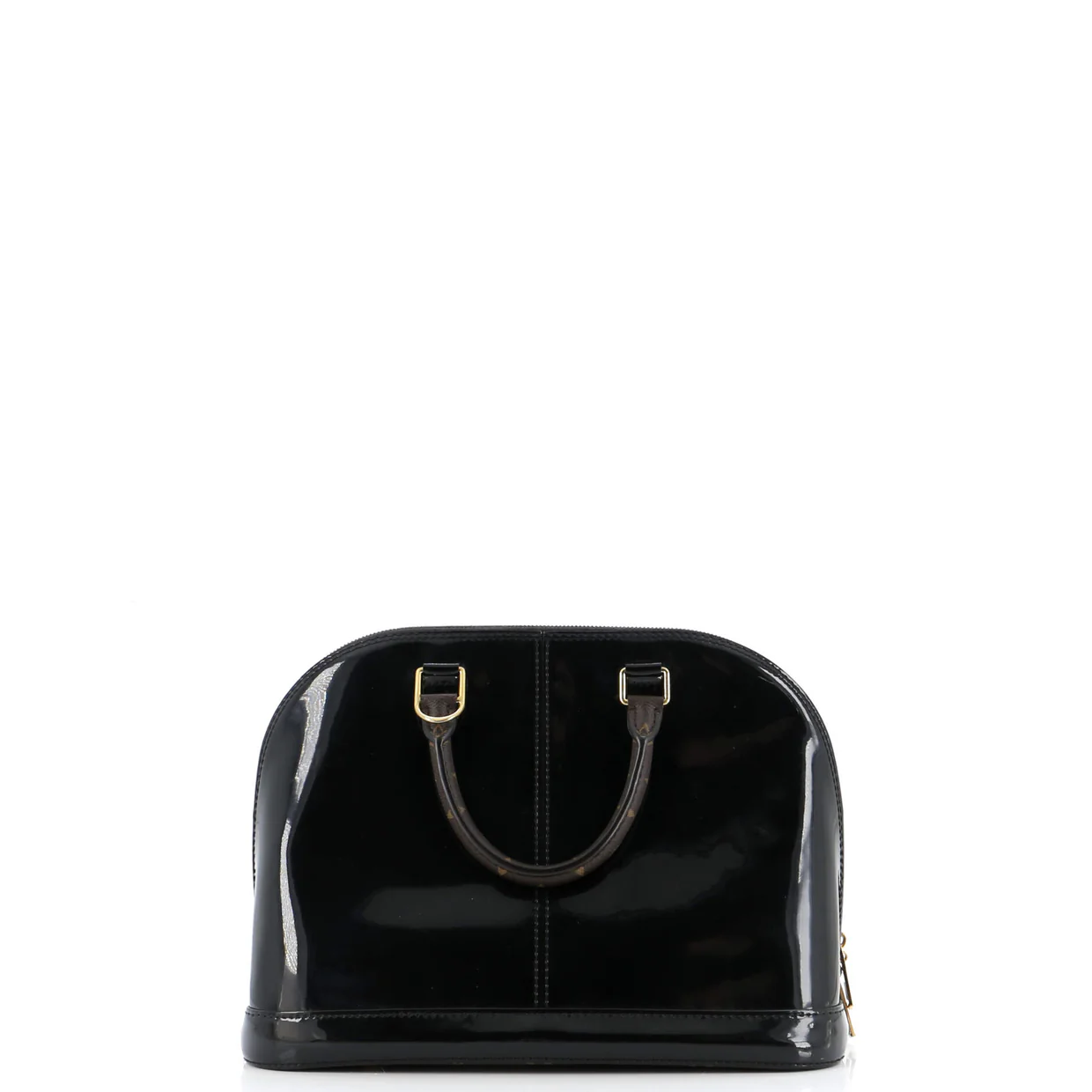 Alma Handbag Vernis with Monogram Canvas PM - Deep Luxury