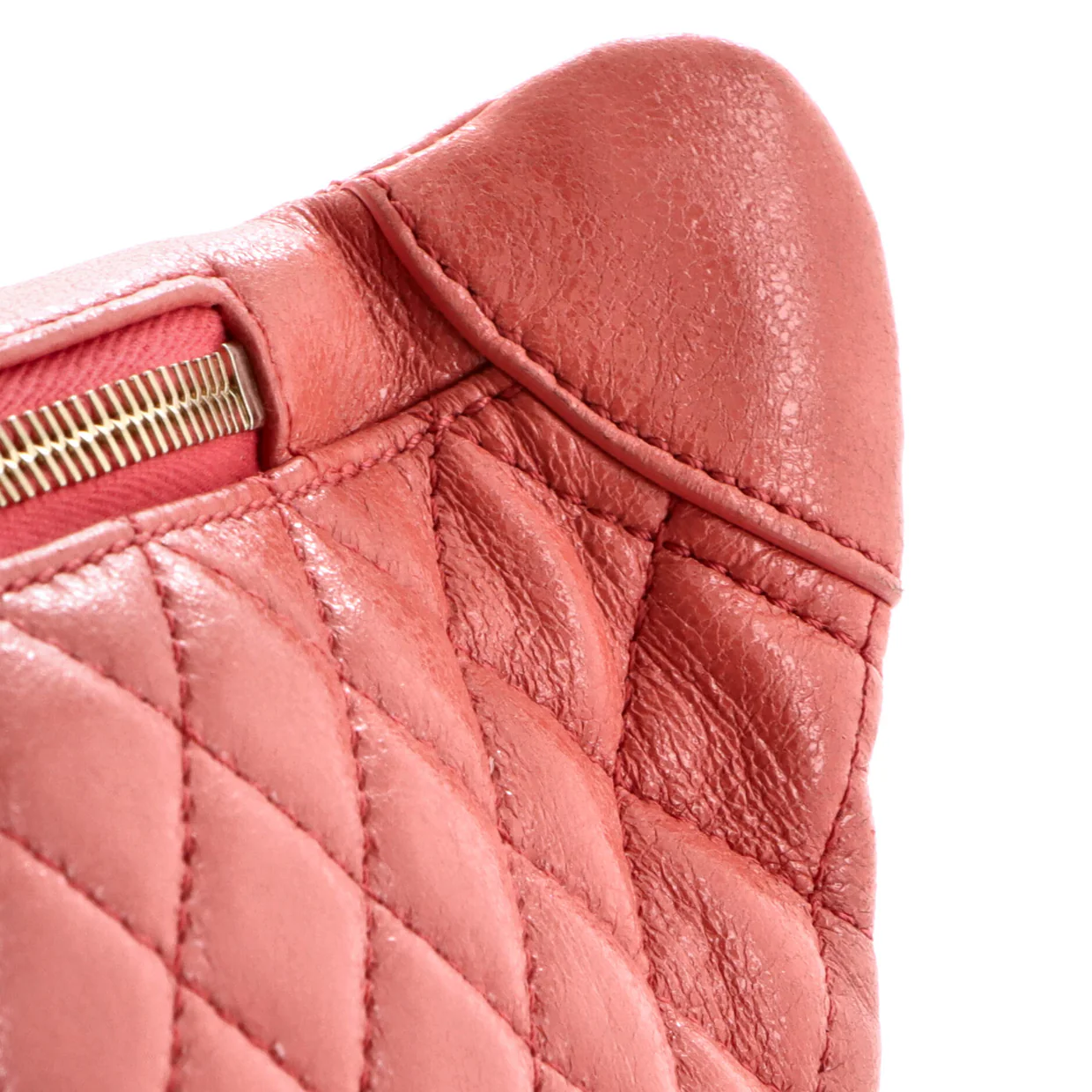 Bi Classic Waist Bag Quilted Crumpled Calfskin - Deep Luxury