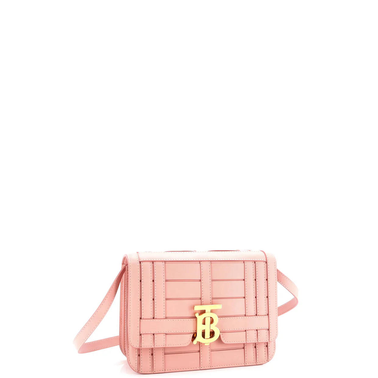 TB Flap Bag Woven Leather Small - Deep Luxury