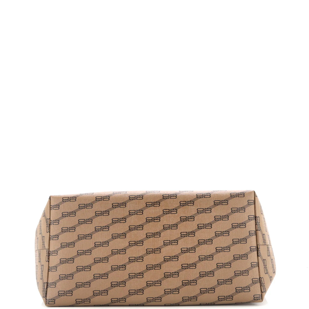 Signature East-West Shopper Tote BB Monogram Coated Canvas Large - Deep Luxury