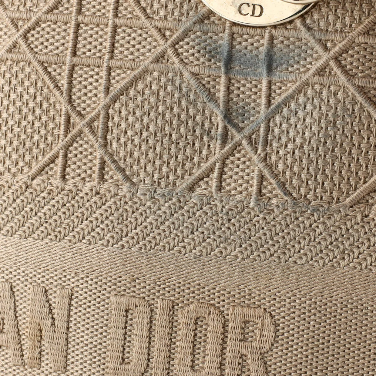 Lady D-Lite Bag Cannage Embroidered Canvas Medium - Deep Luxury