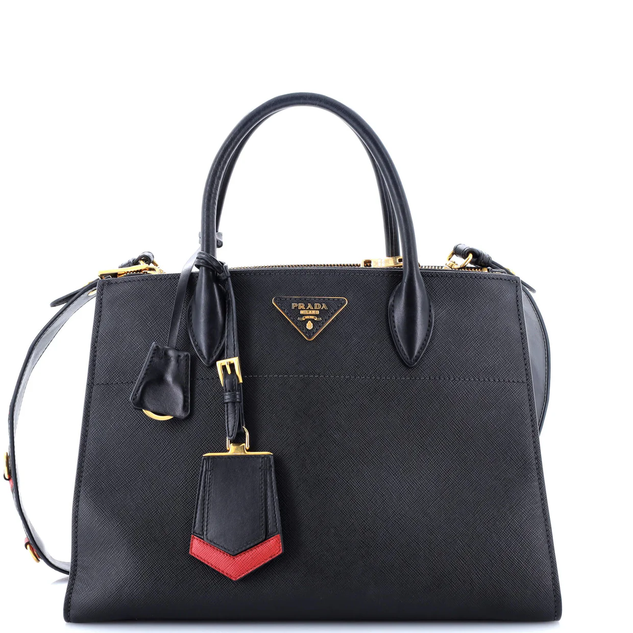 Paradigme Tote Saffiano Leather Medium - Deep Luxury