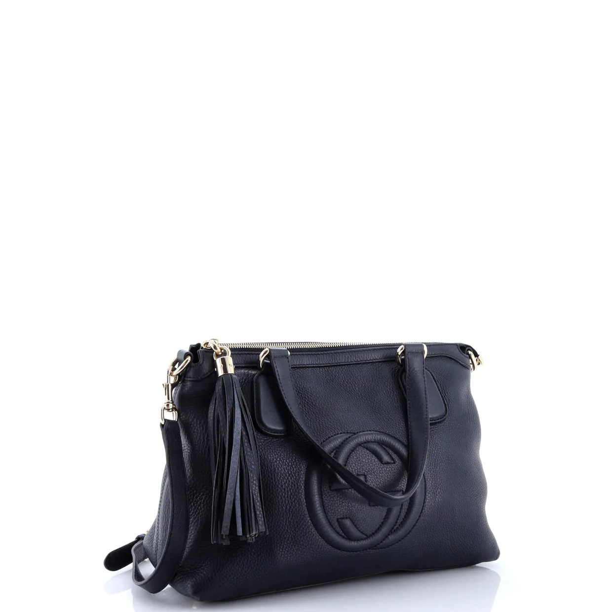 Soho Convertible Soft Top Handle Bag Leather - Deep Luxury