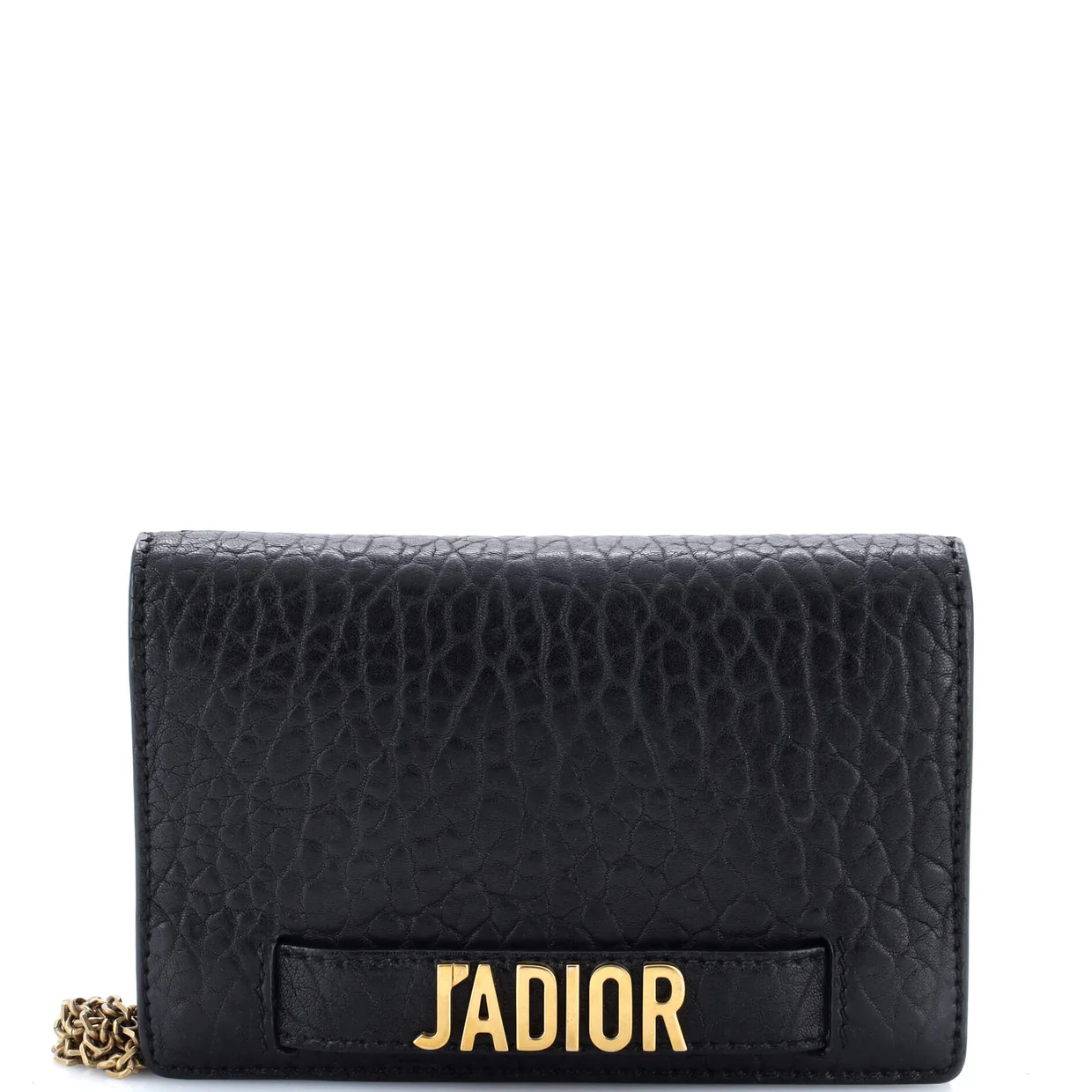 J'Adior Wallet on Chain Leather - Deep Luxury