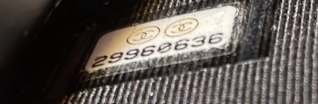 Wallet on Chain Quilted Houndstooth Tweed and Ribbon - Deep Luxury