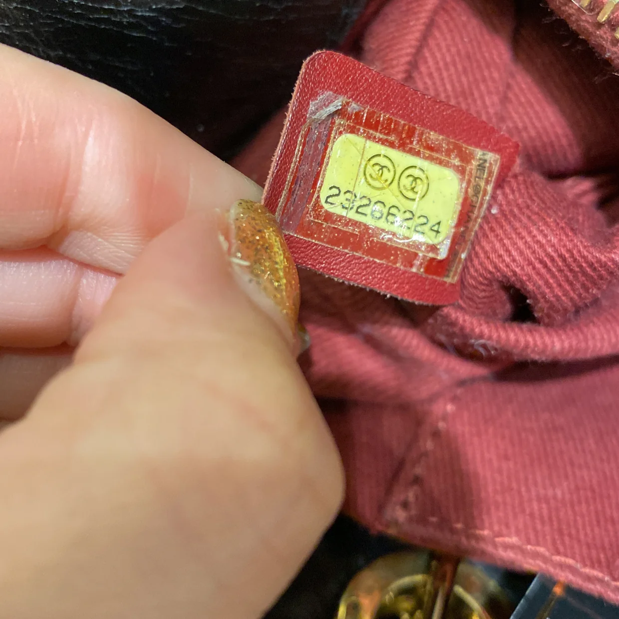 Shopping Tote Quilted Denim with Stitched Calfskin Medium - Deep Luxury