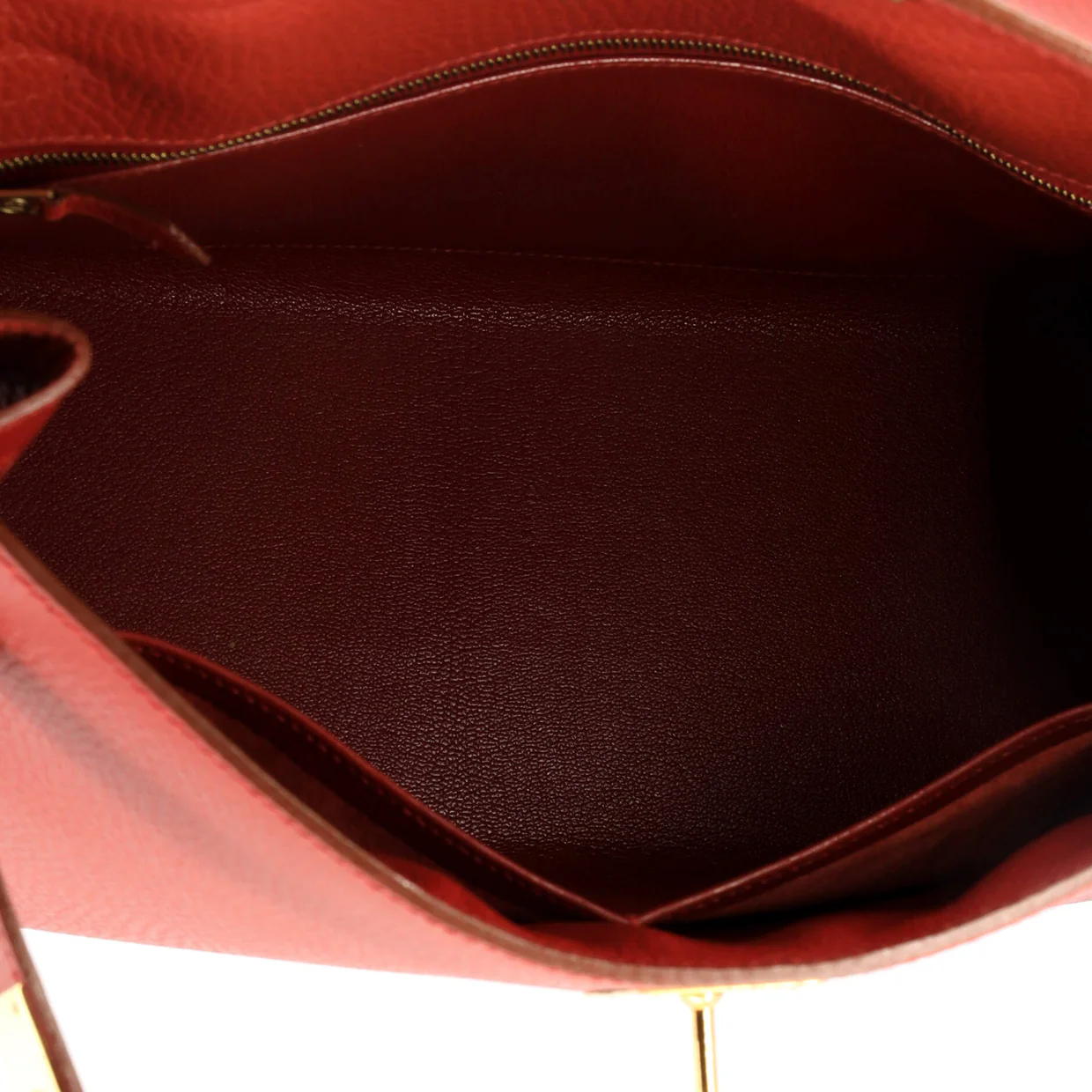Kelly Handbag Rouge Vif Ardennes with Gold Hardware 32 - Deep Luxury