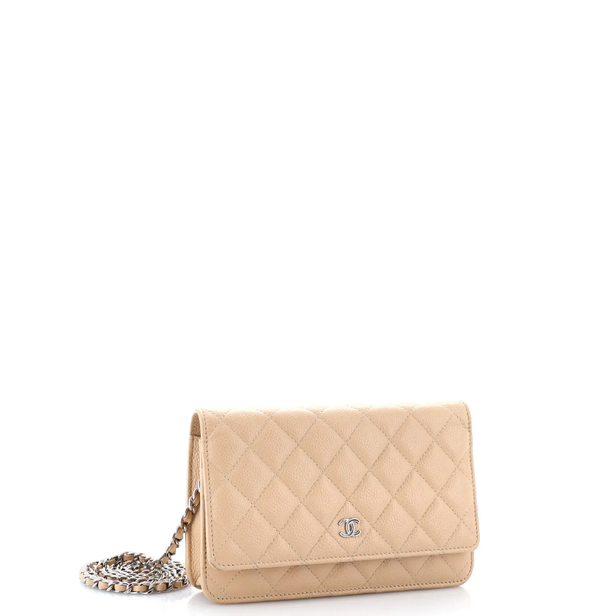 Wallet on Chain Quilted Caviar - Deep Luxury