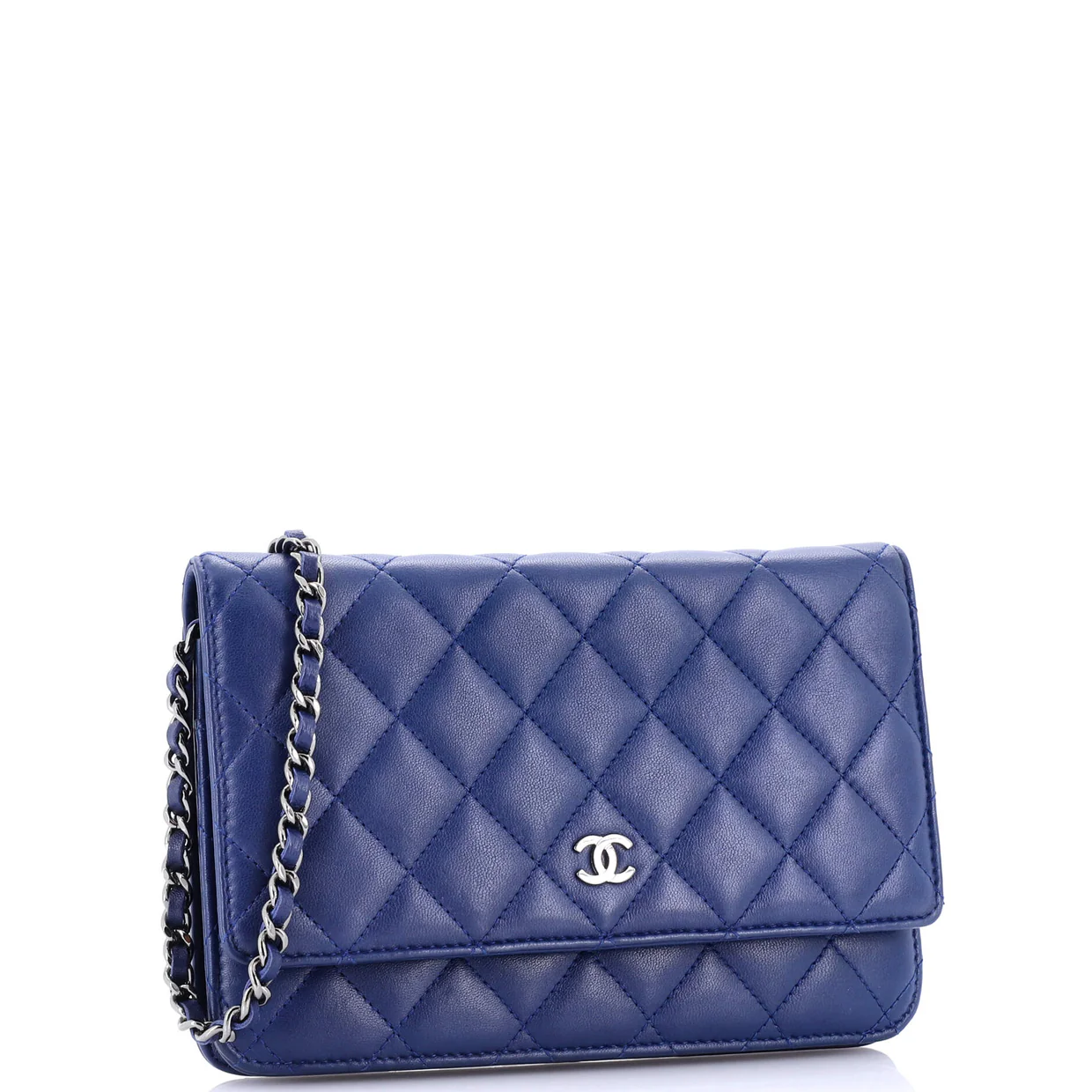 Wallet on Chain Quilted Lambskin - Deep Luxury
