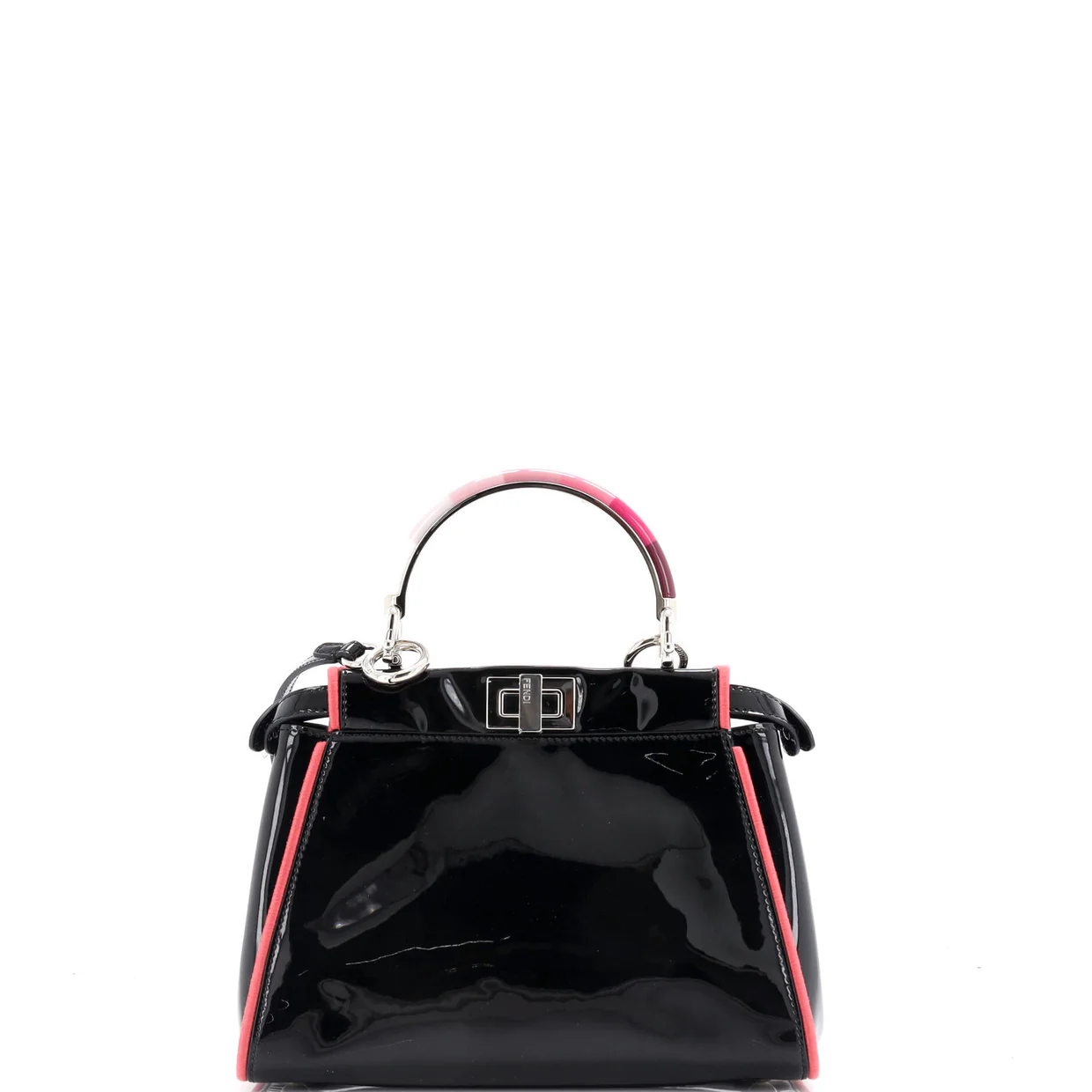 Resin Handle Peekaboo Bag Patent Mini - Deep Luxury